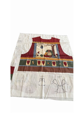 RARE VINTAGE Leslie Beck "Country Bears At Heart" Vest Fabric Panel - Uncut